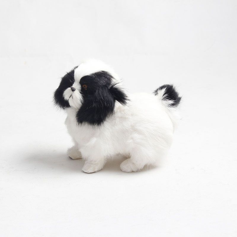 仿真狗玩(wán)偶車(chē)載裝飾擺設真皮毛動物(wù)寵物(wù)模型擺件(jiàn)兒(ér)童玩(wán)具生(shēng)日(rì)禮物(wù)